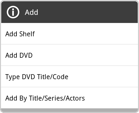 items add new dialog
